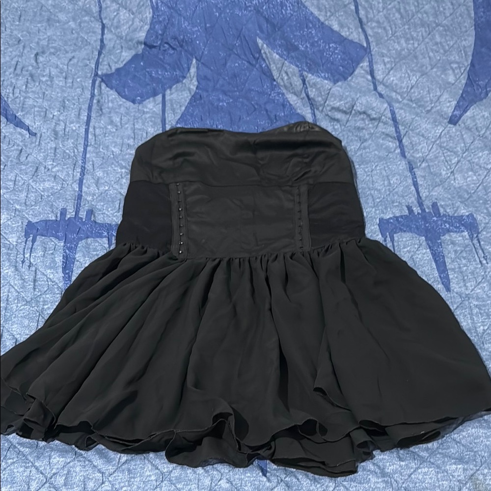 Elegant Black Backless Dress